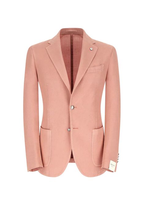 Giacca LBM 1911 uomo 2850 55201 rosa Jack tinto capo monopetto L.B.M. 1911 | Giacche | 2850552015